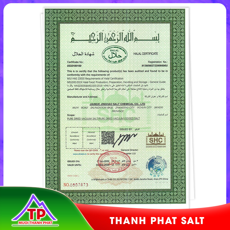 HALAL-SHC Certificate
